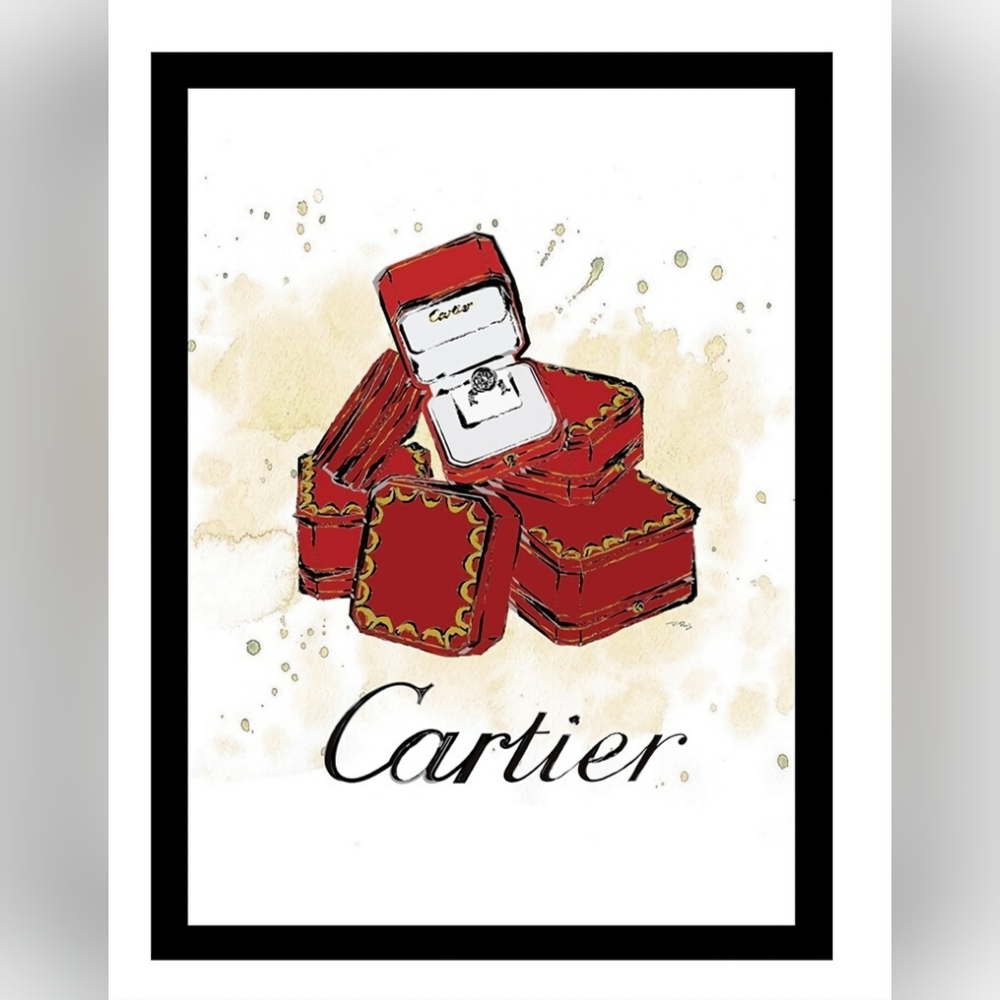 Cartier  8 1/2"x11" Framed Wall Art